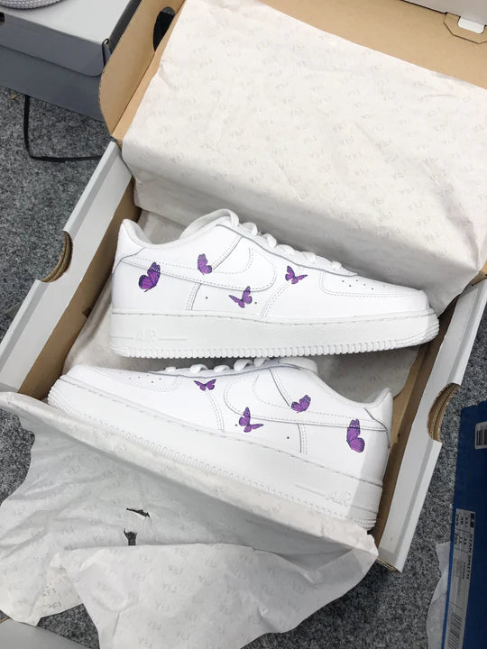 Air force 1 Custom Papillon Violet