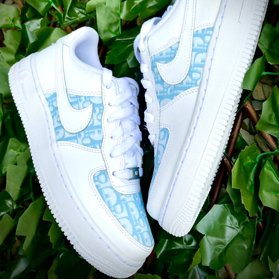 Air force 1 Personnalisée Dior BabyBleu