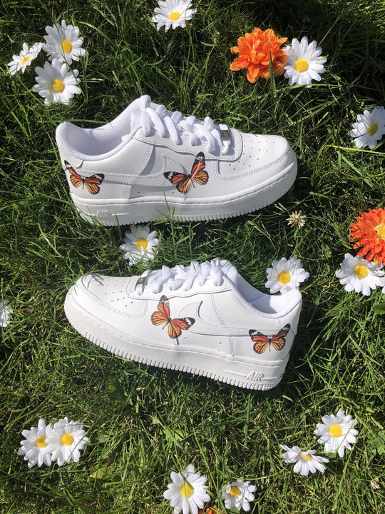 Air force 1 Custom Papillon Orange