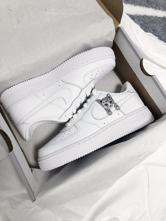 Air force 1 Custom Chat Gris