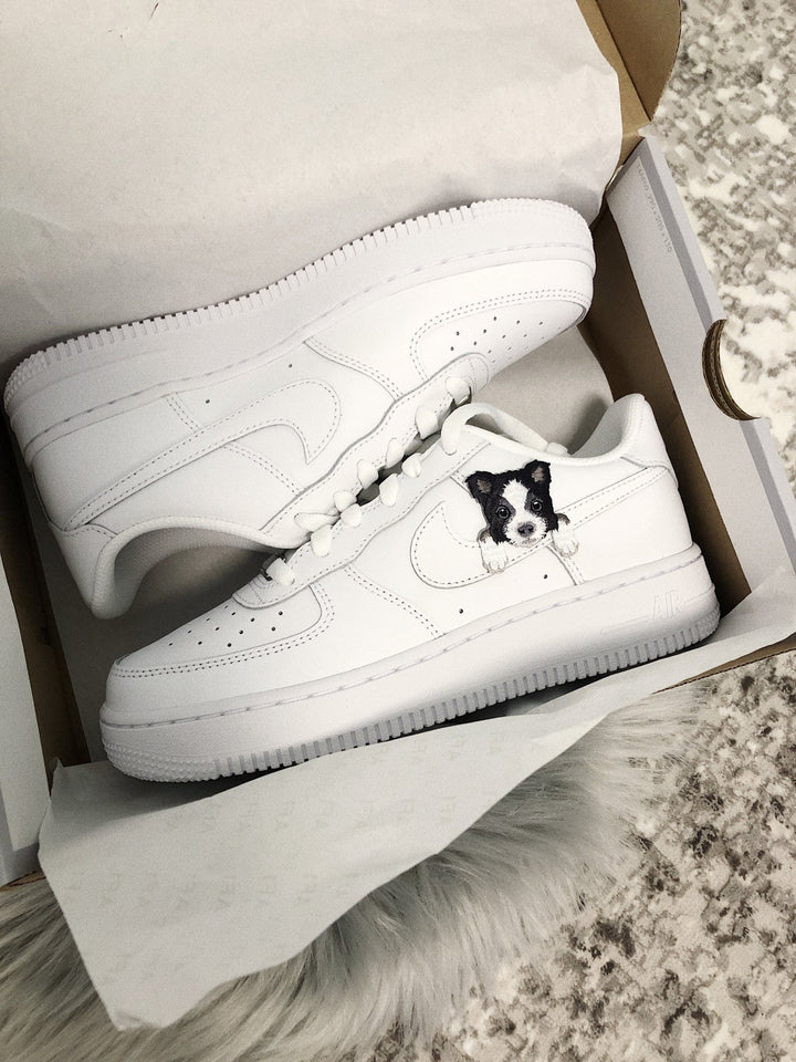 Air force 1 Custom Chien de Berger