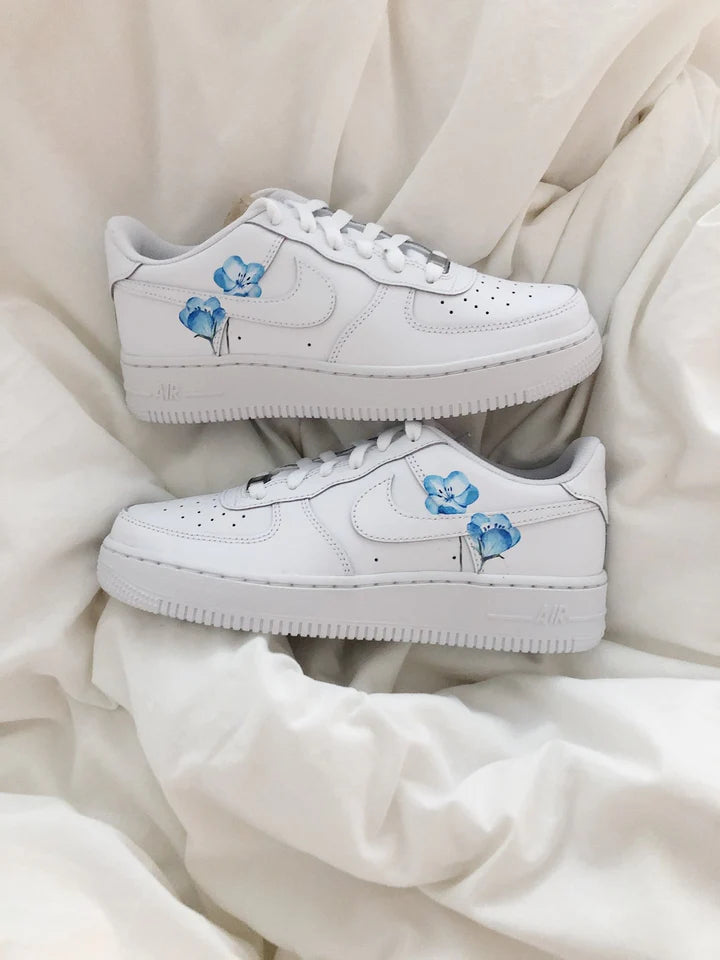 Air force 1 Fleur Bleu