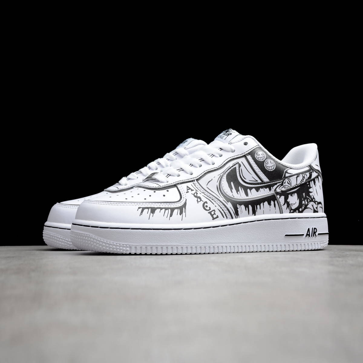 Air force 1 Custom One Piece Cartoon